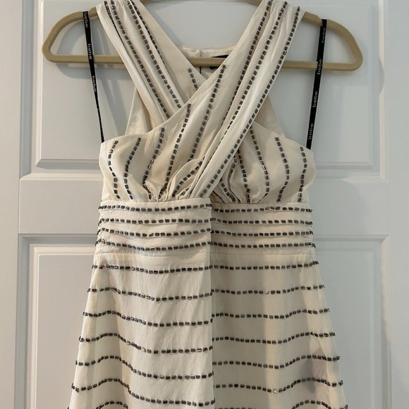 bebe Sleeveless Beaded Wrap Top - Picture 10 of 12